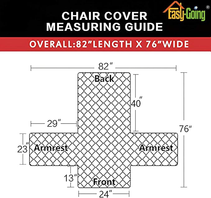 Easy-Going Chair Sofa Slipcover Reversible Sofa Cover Water Resistant Couch Cover Furniture Protector Cover with Elastic Straps for Pets Kids Children Dog Cat (Chair, Camel/Ivory)