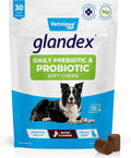 Vetnique Glandex Daily Probiotics for Dogs with Prebiotics to Support Gut Health, Diarrhea with Fiber and Digestive Enzymes, Dog Probiotic Chews or Powders (30ct Chews, Bacon Chews)