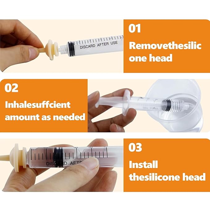 6 PCS Pet Nipples for Kitten and Puppy, Pet Nursing Nipples with Syringes,Nipples for Puppies Nipple for Kittens,Reusable for Newborn Kittens, Puppies, Rabbits,Small Animals (4 Syringe+30ml Bottle)