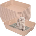 15 Pack Disposable Cat Litter Box, Travel Litter Box,Eco Friendly 100% Recycled Paper