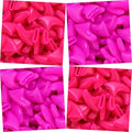 zetpo 80 pcs Cat Claw Covers | Cat Nail Caps | with Adhesives and Applicators (S, Bright Pink, Rose)