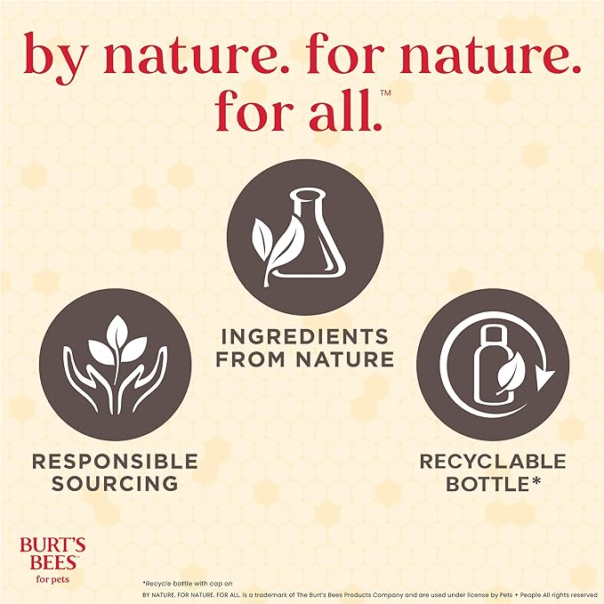 Burt’s Bees Manuka Honey Oatmeal Shampoo for Dogs with Coconut Oil, 16 Fl Oz