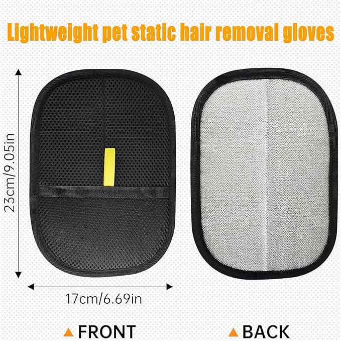 Pet Hair Removal Glove, Electrostatic Gloves Pet Hair, Reusable Electrostatic Pet Cat Dog Hair Remover Grooming Glove, 1/2 Pcs Static Pet Hair Removal Gloves for Couch, Furniture, Carpet, Curtain (1)