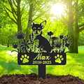 Personalized Pet Graves Marker Dog, Custom Pet Headstone, Waterproof Memorial Plaques for Outdoor, Pet Cemetery Markers Yard Decor, Memorial Garden Stakes, Dog Remembrance Gift Color08
