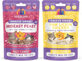 Bundle of Weruva Cat Freeze Dried Foods, Mideast Feast with Tilapia, and Paw Lickin' Chicken with Chicken Breast, 1oz Bags