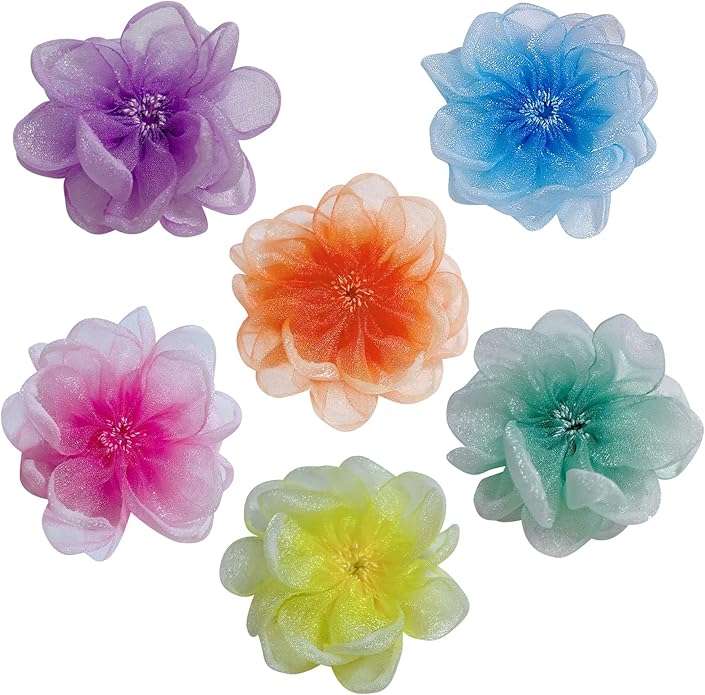 6Pcs Dog Collar Accessories, Floral Charms Decorations for Dogs and Cats
