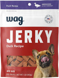 Amazon Brand - Wag Soft & Tender American Jerky Dog Treats – Duck Bites, 16 Ounce (Pack of 1)
