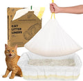 Cat Litter Box Liners 37” x 18”, Jumbo Drawstring Litter Bags,Heavy-Duty Tear-Resistant, Fit Large & Medium Litter Boxes up to 30 lbs Compatible (30 PCS | 210 Days | $0.08/day) (30 PCS)