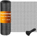 Plastic Chicken Wire Mesh Fencing, 15.7IN x 32.8FT Rigid Plastic Wire Mesh Fence Roll, Garden Balcony Fencing Barrier Netting for Farms, Poultry, Yards, Dog, Cat (0.4m x 10m)