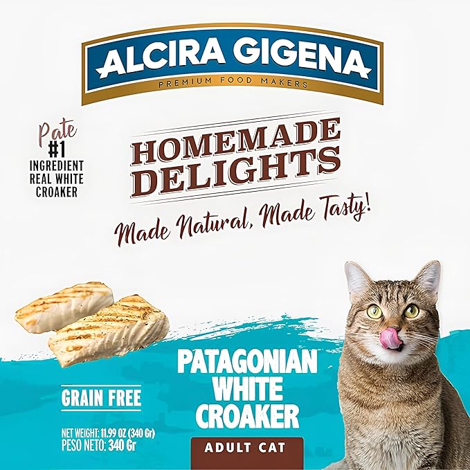 Wet Cat Food for Adult Cats, Patagonian White Croaker Recipe, High Protein Grain Free Canned Cat Food, Natural Balanced Nutrition, 11.99 oz Cans (Pack of 12)