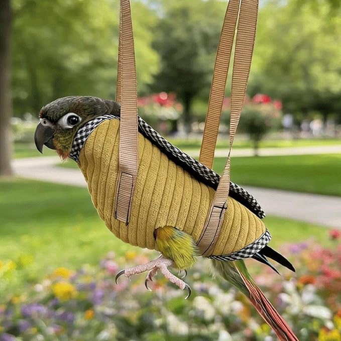 Escape Proof Parrot Carrier, Compact Bird Travel Bag, Adjustable Travel Tote for Birds, Comfortable Pet Carrier Multi Use, Bird Tote with Ventilated Design, Transport for Hiking Trips