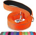 Joytale Dog Leash, 4 FT Double-Sided Reflective, Padded Handle Nylon Heavy Duty Leashes for Small Dogs Walking, Orange