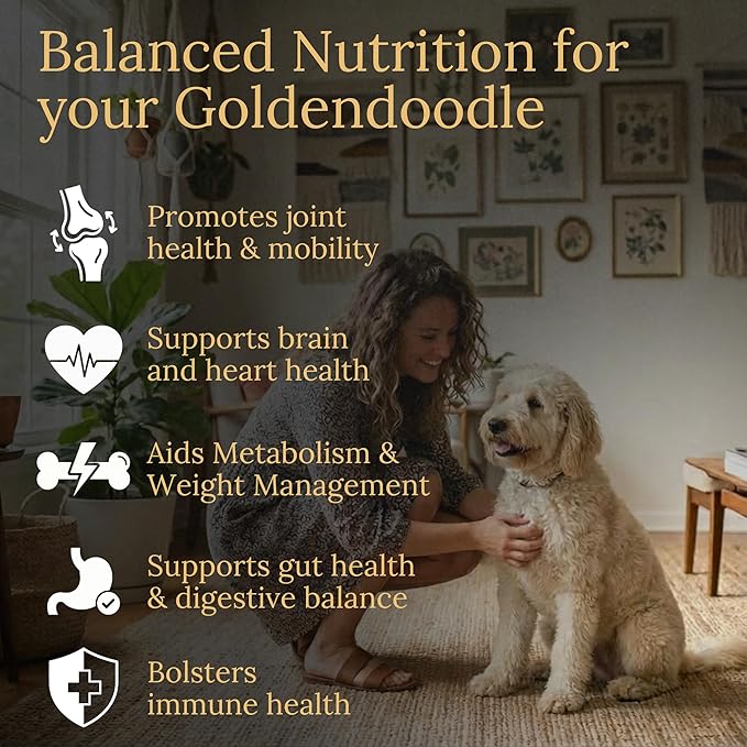 Multivitamins, Balanced Nutrition for Your Goldendoodle, 90 Count, Made in the USA with Real Bacon