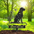 Personalized Pet Graves Marker Dog, Custom Pet Headstone, Waterproof Memorial Plaques for Outdoor, Pet Cemetery Markers Yard Decor, Memorial Garden Stakes, Dog Remembrance Gift Color07