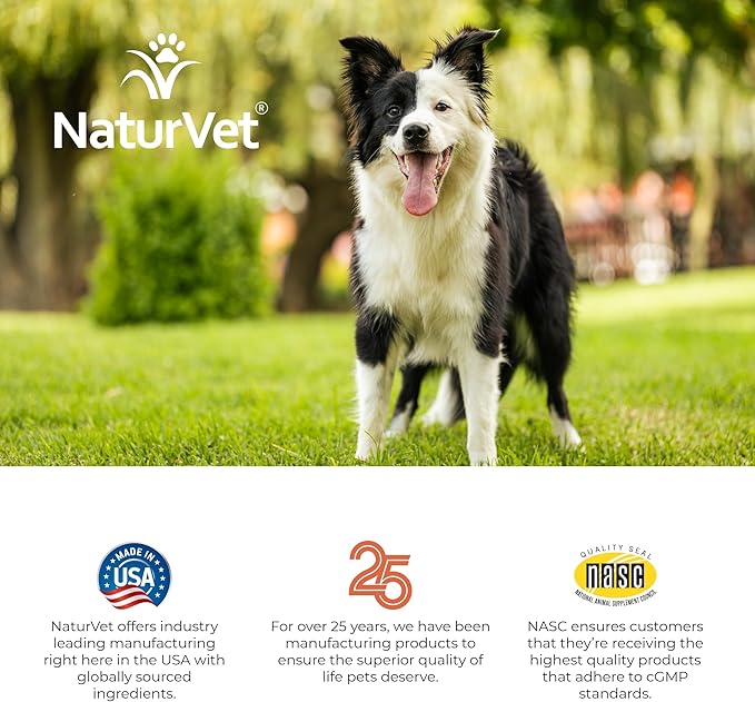 NaturVet VitaPet Adult Daily Vitamins for Dogs with Breath Aid – Includes Full Spectrum of Vitamins, Minerals, Omega-6 Fatty Acids, Parsley – Designed for Dogs Over 1 Year – 180 Ct.