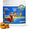 Enhanced Multivitachew – Dog Supplies Multivitamin Soft Chews with Glucosamine for Dogs – Supports Joints, Skin, Coat & Digestion – Dog Vitamins & Omega, Probiotics – 120 Bacon Chews