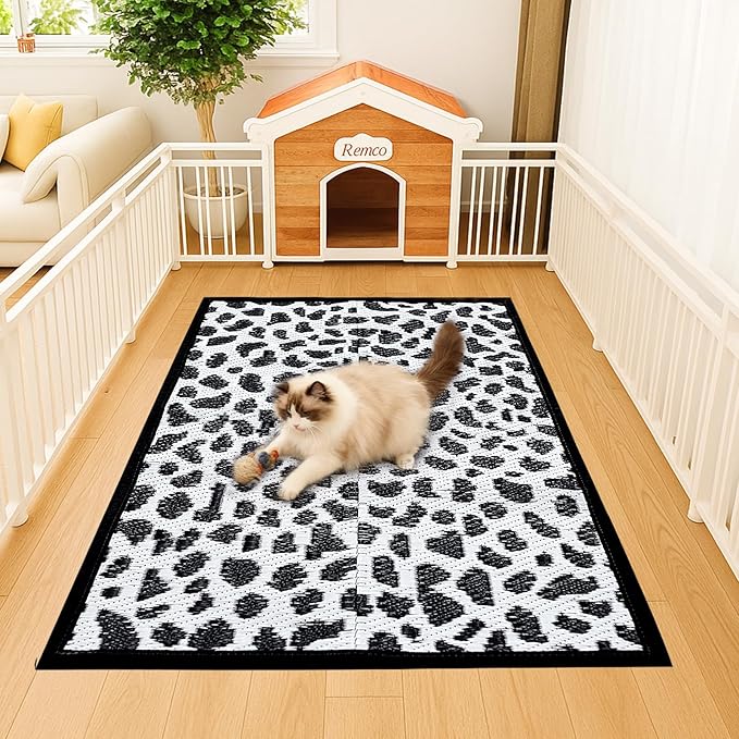5x4 Feet Cat Bed Mats, Stain-Resistant, Washable and Easy to Clean, Reversible for Double-Sided Use, Convenient Design, Suitable for Both Outdoor and Indoor
