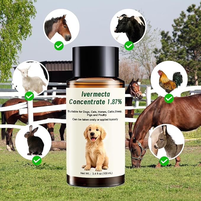 Pet Supplies, Suitable for Cats, Dogs, Cows, Sheep, Horses, and Poultry.100mL