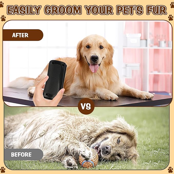 Deshedding Dog Brush, Dog Grooming Brush for Shedding, Pet Hair Removal Tool for Cats, Dogs, Horses, Easy Hair Removal for Pets