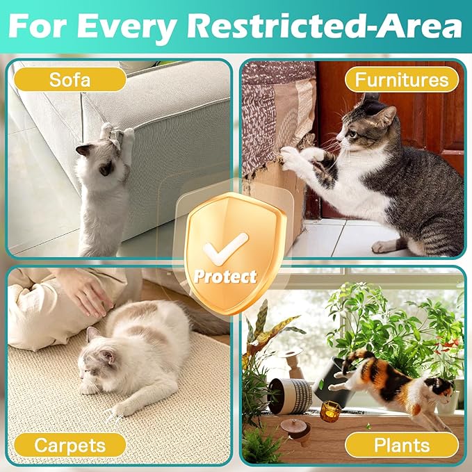 Cat Deterrent Spray 200ML, Cat Repellent Spray – Natural Cat Training Spray for Indoor & Outdoor Use, No Trace Formula to Protect Furniture & Garden - NS Formula 4