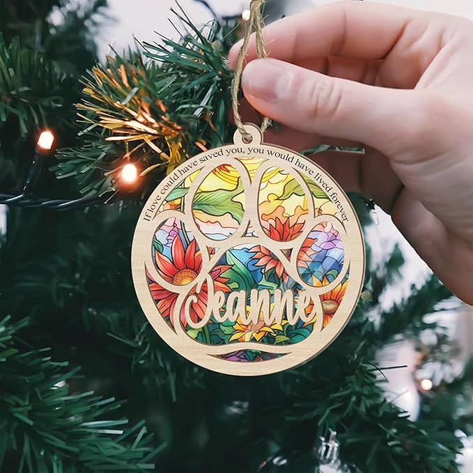 Dog Memorial Ornament,Pet Loss Gifts for Dog Lovers