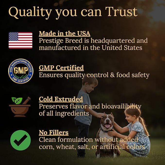 Multivitamins, Balanced Nutrition for Your Pit Bull, 90 Count, Made in The USA with Real Bacon