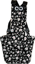 Chicken Diapers Duck Diaper Diaperalls for Hens, Roosters, Ducks, Ducklings - Reusable, Adjustable by Uni Infinity (Black Floral, Chicken Medium, 1, Count)