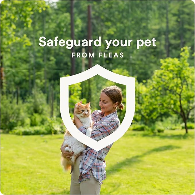 Advecta Plus Topical Flea Treatment for Cats and Kittens, Flea Prevention and Control, Small & Large, Fast-Acting Waterproof Drops, 4-Month Supply