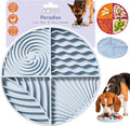 Awoo Paradise Silicone Dog & Cat Lick Mat & Slow Feeder with Suction Cups, Non-Slip, Dishwasher Safe, Extend Mealtime, Reduce Anxiety (Sky)