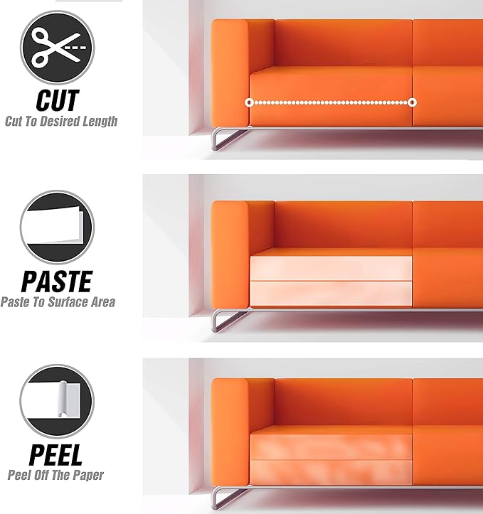 Karaseno Anti Cat Scratch Tape, 3 inches x 30 Yards Pet Training Tape, 100% Transparent Clear Double Sided Cat Scratch Deterrent Tape, Furniture Protector for Couch, Carpet, Doors, Pet & Kid Safe