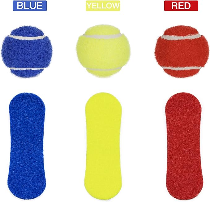 1.5" Small Tennis Balls for Dogs - Cat Toy 3 Colours and Pack of 12 Mini Tennis Balls for Small Dogs