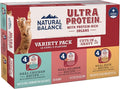 Natural Balance Ultra Protein Wet Cat Food Cuts in Gravy, Variety Pack with Protein-Rich Organs for Cats, Organ Cat Food with High Protein - 2.7oz. Case of 12