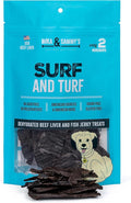 Mika & Sammy's Gourmet Beef Liver & Mackeral Jerky Dog Treats Made in the USA. (Surf & Turf 5 oz)