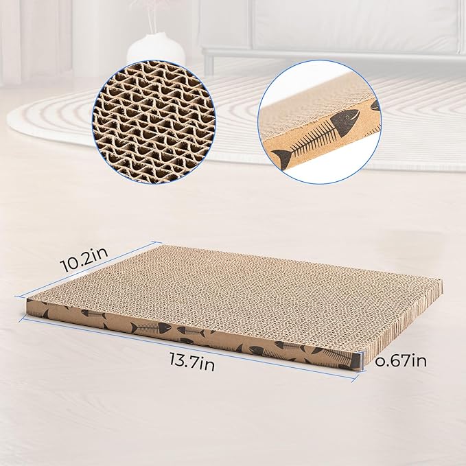 Cat Scratcher Cardboard Cat Scratching Board Cat Scratchers for Indoor Cats Cat Scratching pad (1pcs)