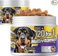 Dog Vitamins Multivitamin Chewablew, Multivitamin & Coenzyme Q10 Dog Supplement for All Dogs (Chicken,180 Chews)