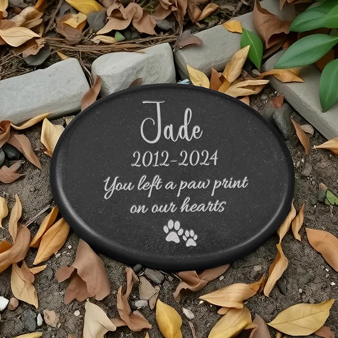 Personalized Pet Memorial Stone, Pet Memorial Gifts, Pet Loss Gifts, in Memory of Dog Cat, Dog Memorial Gifts for Loss of Dog, Loss of Cat Sympathy Gift, Pet Grave Markers