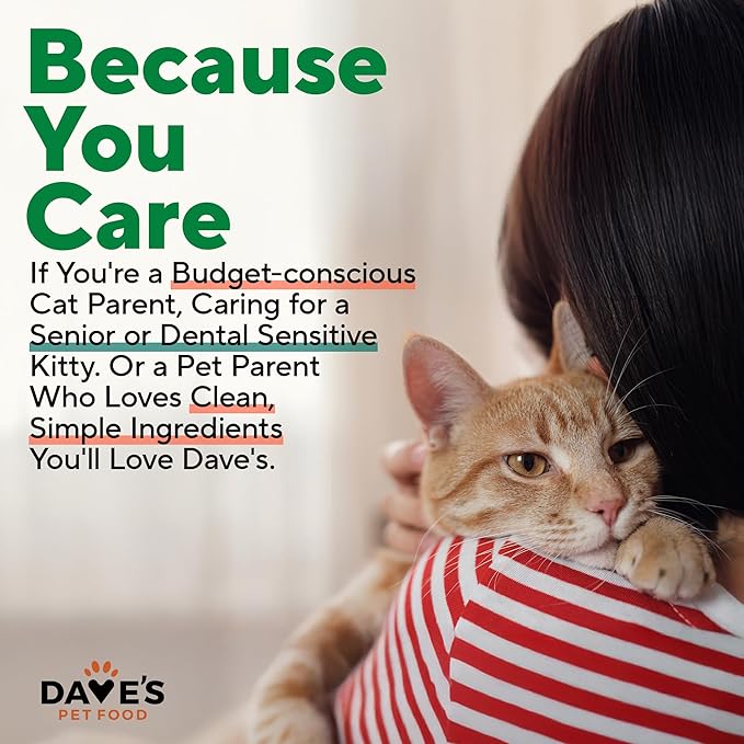 Dave's Pet Food Grain Free Wet Cat Food (95% Chicken & Chicken Liver Pate), Made in Canada Naturally Healthy Canned Cat Food, Added Vitamins & Minerals, Wheat & Gluten-Free, 5.5 oz (24 Pack)