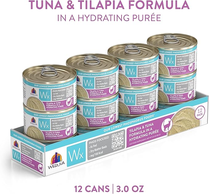 Weruva Wx Phos Focused Natural Wet Cat Food, Our Lowest Phosphorus Formulas