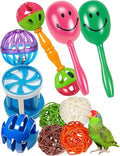 10-Pack Bird Toys – Colorful Fun for Conures, Budgies, Parakeets & Small Birds (1.5'' - 5.5'')