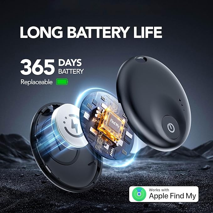 Air Tracker Tags-4 Pack: Bluetooth Tracker Tag, Item Finder Works with Apple Find My App, Trakcer Tag Locator for Your Keys, Wallet, Luggage, Backpack, and More.(iOS only) 4colors