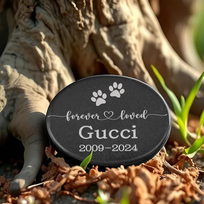 Pet Memorial Stones, Forever in Memory of Pet, Dog Memorial Gifts for Loss of Dog, Sympathy Gift for Loss of Pet, Pet Memorial Gifts, Dog Grave Markers