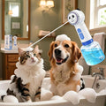Electric Dog Shampoo Dispenser, Automatic Foam Soap Sprayer Cat soap Dispenser Includes an Extra Magnetic Charging Cable (2 in Total), Shampoo Foamer for Multi-Surface Cleaning (Kitchen/Bath) & Pets