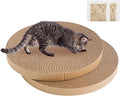 Round Cat Scratcher Replacement Pads -Circle Cat Scratcher Pad Cardboard Cat Scratchers Refill 10 inch Diameter 7/8 inch Thickness Pet Supplies, Relieves Stress, Supports Pet Behaviors, 2 Count