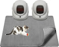 Cat Litter Mat,45"x32" Extra Large Cat Litter Box Mat,Honeycomb Double Layer Kitty Litter Trapping Mat,Soft EVA Material,Urine & Waterproof,Scatter Control,Easy Clean,Washable