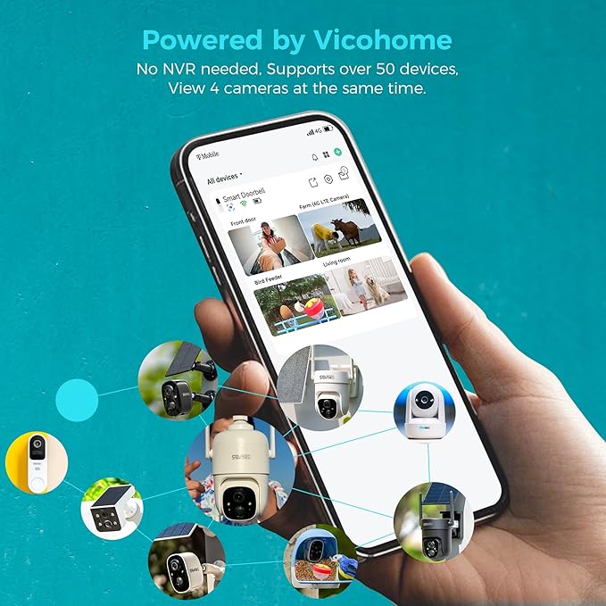 Sovmiku CB2 2k AI Tracking Security Camera for Home,Pet Camera Indoor, Baby Monitor,360° View Pan/Tilt Cam,Two Way Audio,Night Vision,Easy to Setup,Audible Alarm,2.4GHz Wi-Fi, 180 Days Exchange Policy