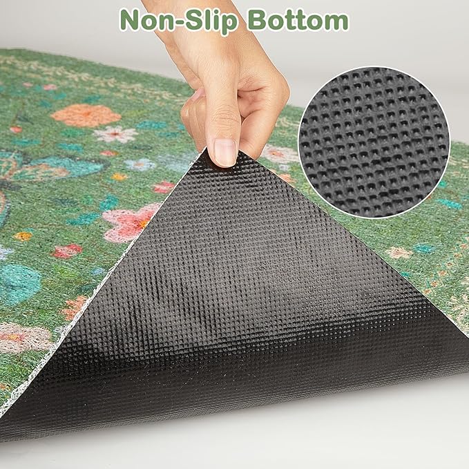Unicorn Catcher 24x15 inches Cat Litter Mat Non-Slip Bottom Litter Box Mat Urine-Proof Soft Litter Mat for Cats Waterproof Pads Protects Floors Cat Mat for Litter Box