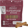 Dog Treat Naturals Superfood Sticks, Beef & Pumpkin, 10oz Bag | Dog Chew Sticks | All-Natural, Pet Training Treats | Joint-Skin-Coat Health | USA Made