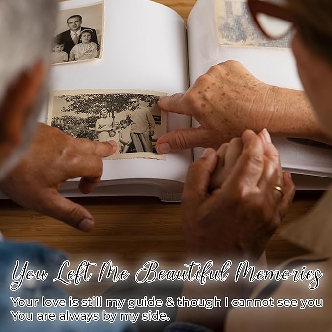 Lost Grandpa Memorial Picture Frame - Sympathy Gifts, Personalized 4x6 Photo Wooden Frame Bereavement Remembrance Condolences In Loving Memory, Passed Away Gifts Home Decor HR1-GP-BLA
