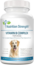 Vitamin B for Dogs, Complete B Complex for Dogs, Promote Blood Cell & Nervous System Health, Help Sustain Cellular Energy Production & Maintain Brain Function, 120 Chewable Tablets