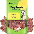 100% Dried Duck Slices Dog Treats - 120g Single Ingredient Jerky, High Protein (68%) Real Duck Meat Snacks, Hypoallergenic Training Rewards for Sensitive Stomachs, All Breeds